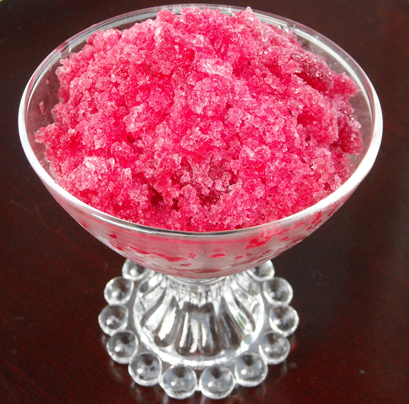 ruby red hibiscus granita