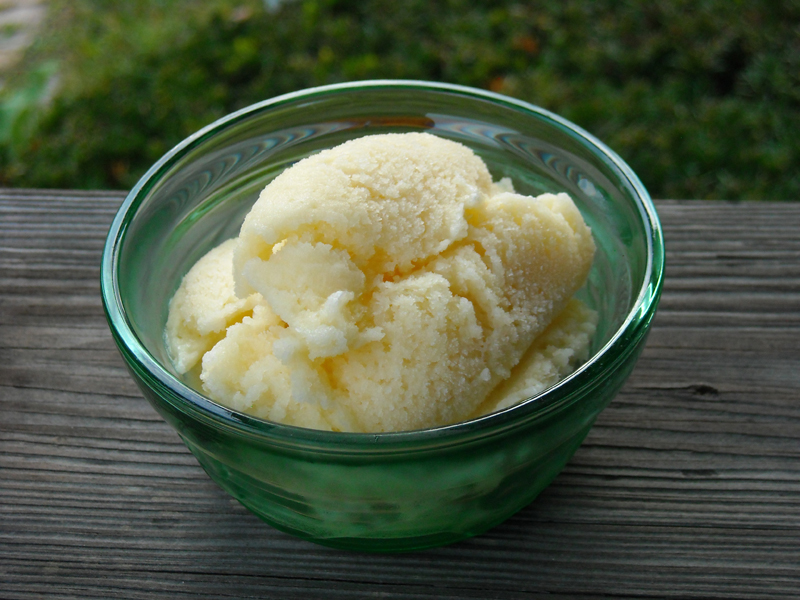 Sheborg, an orange frozen dessert